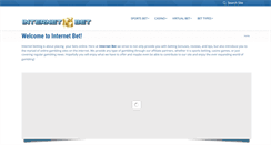 Desktop Screenshot of internetbet.com