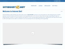 Tablet Screenshot of internetbet.com